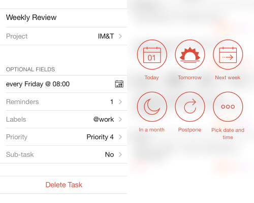 Todoist on iOS