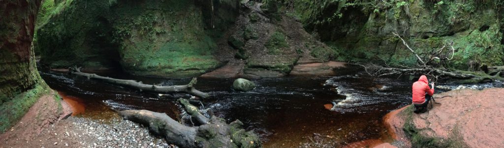 Panorama from Finnich Glen